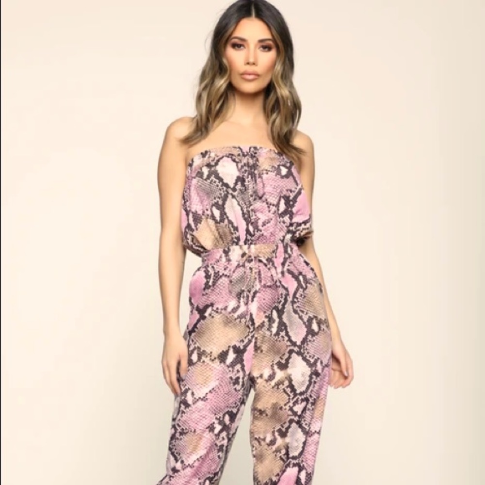 Fashion nova snake print romper